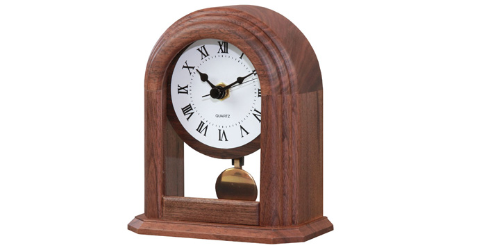 木製振り子時計ノベルティ